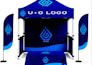 designe10x10canopy tent feather flag table cover with 3d mockups